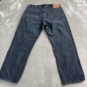 Levi's 505 Jeans Mens 38x30 Blue Medium Wash Straight Leg Regular Fit Denim